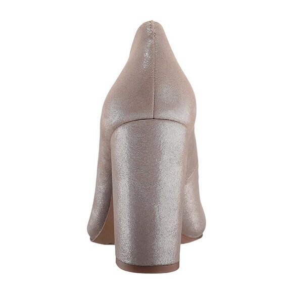 Vince Camuto Janetta Pewter metallic block heels 8.5 new - Picture 4 of 16